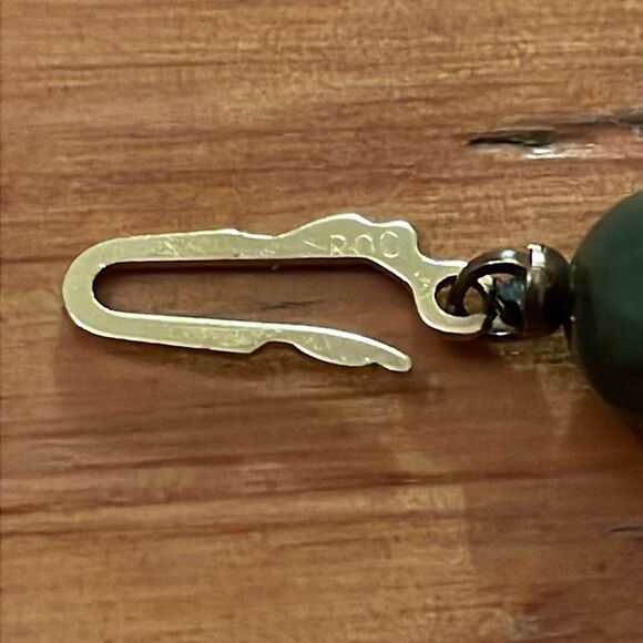 Vintage Jade Necklace ROC Republic of China 18 Inches Knotted - Picture 2 of 12